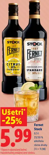 Fernet Stock Citrus, Fernet Stock Standard