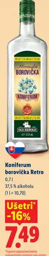 Koniferum borovička Retro