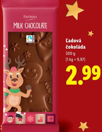 Favorina Mliečna čokoláda