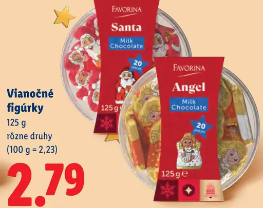 Favorina Vianočné figúrky s náplňou