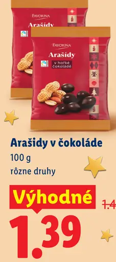Favorina Arašidy v čokoláde