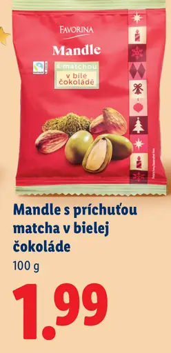 Favorina Mandle v bielej čokoláde