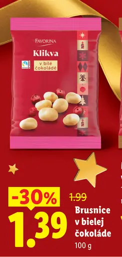 Favorina Klikva v bielej čokoláde