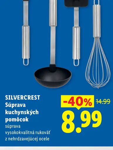 SilverCrest súprava kuchynských pomôcok