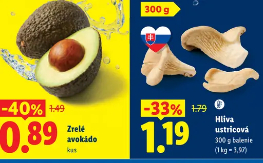 Zrelé avokádo