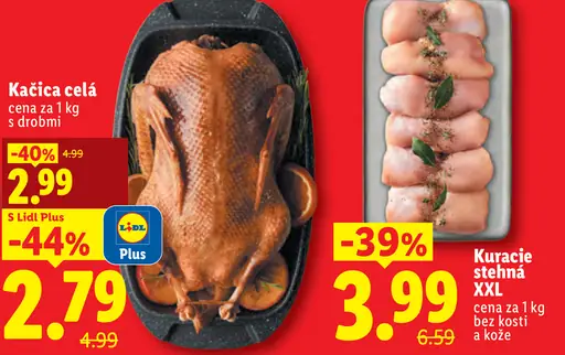 Kačica celá s drobkami