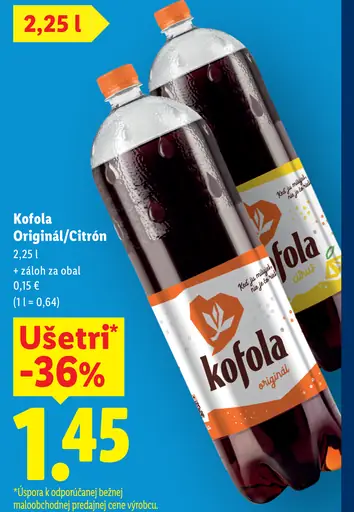 Kofola Originál / Citrón