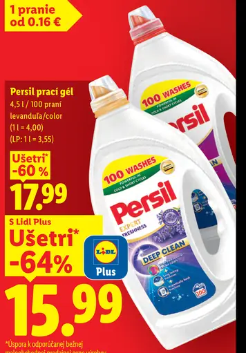 Persil prací gél, levanduľa/color