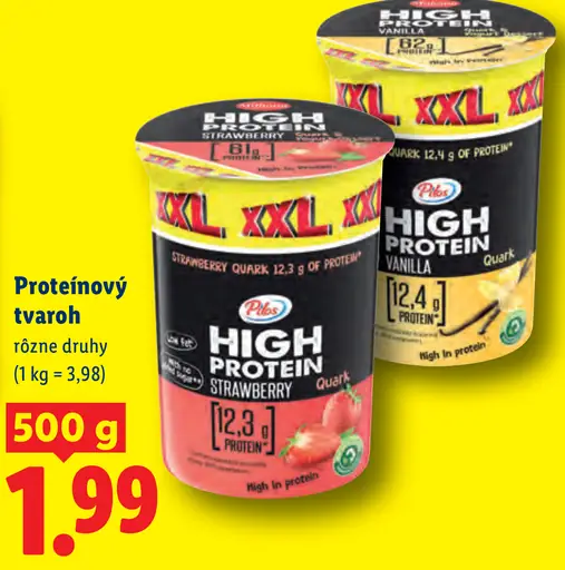 Pilos High Protein proteínový tvaroh, rôzne druhy