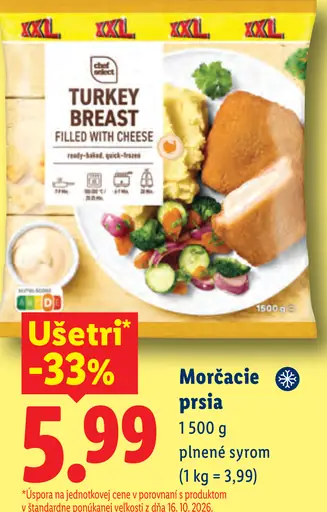 Morčacie prsia plnené syrom