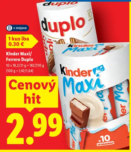 Kinder Maxi Ferrero Duplo