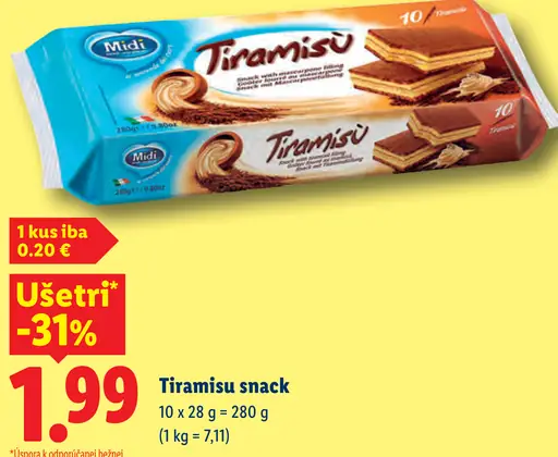Midi Tiramisu snack