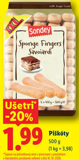 Sondey piškóty