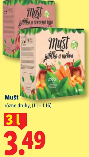 Mušt jablko a červená repa