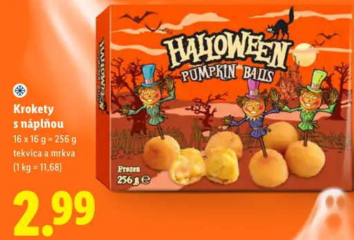 Halloween Pumpkin Balls – krokety s náplňou tekvica a mrkva