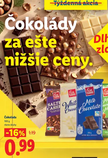 Fin Carré mliečna čokoláda s hrozienkami a orieškami