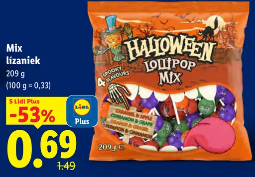 Halloween mix lízaniek