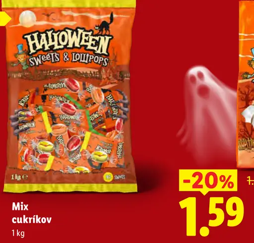 Halloween mix cukríkov
