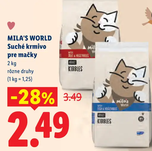 Mila's World suché krmivo pre mačky