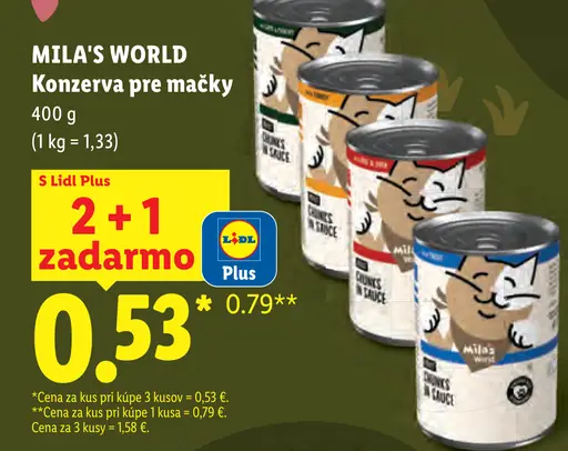Mila's World konzerva pre mačky