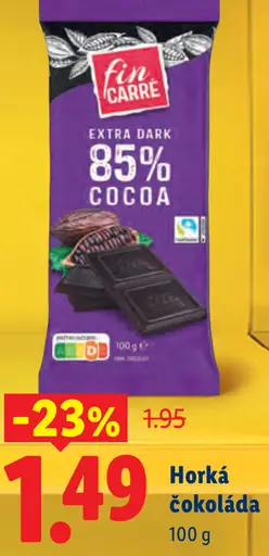 Fin Carré horká čokoláda Extra Dark 85 % Cocoa