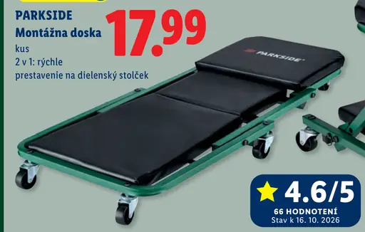 Parkside montážna doska na prestavenie na dielenský stolček