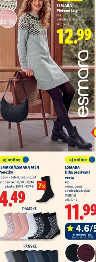 ESMARA Pletené šaty s obsahom vlny