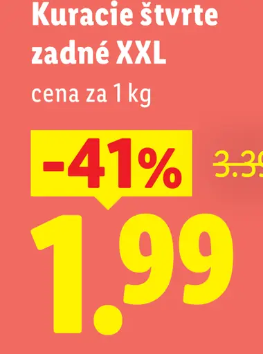 Kuracie štvrte zadné XXL