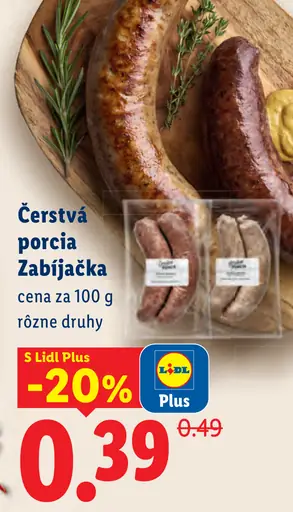 Čerstvá porcia zabíjačka