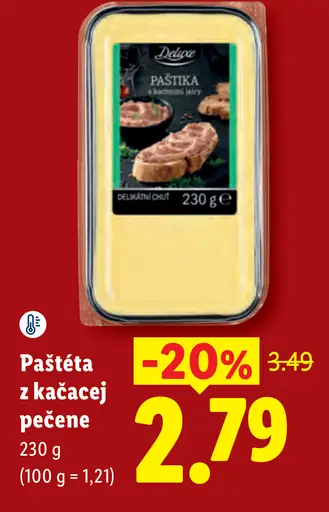 Delux paštéta z kačacej pečene