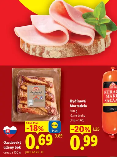 Baron hydinová mortadela, rôzne druhy