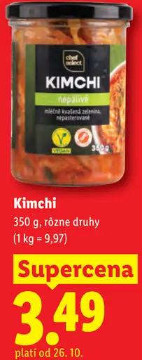 Kimchi, rôzne druhy