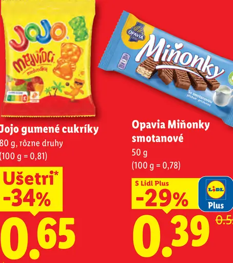 Jojo gumové cukríky