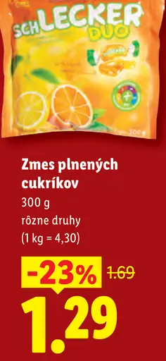 Sch lecker duo zmes plnených cukríkov