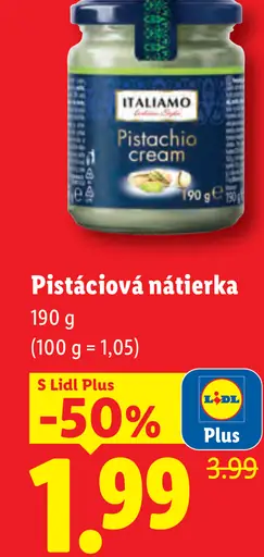 Itallamo pistáciová nátierka