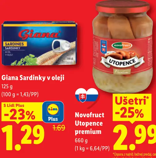 Giana sardinky v oleji
