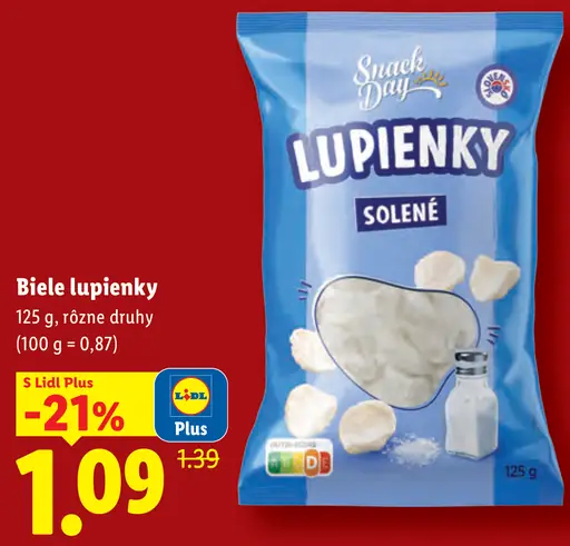 Snack Day biele lupienky solené