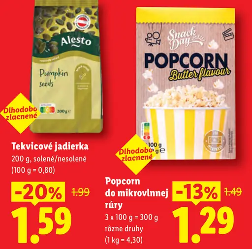 Snack Day Popcorn do mikrovlnnej rúry