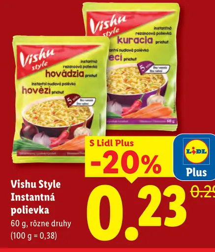 Vishu Style instantná rezancová polievka