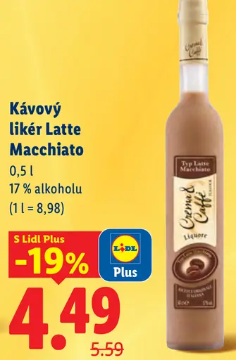 Top Latte Macchiato kávový likér
