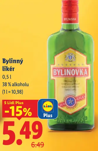 Bylinovka bylinný likér