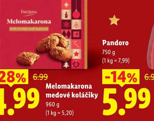 Favorina Melomakarona medové koláčiky