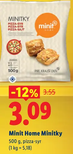 Minit Home minitky pizza-syr