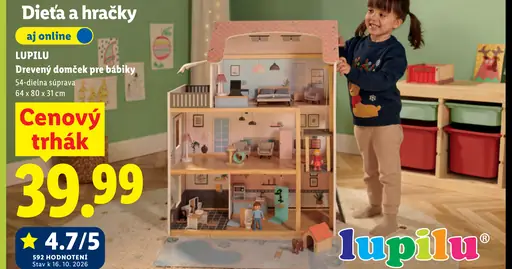 Drevený domček pre bábiky