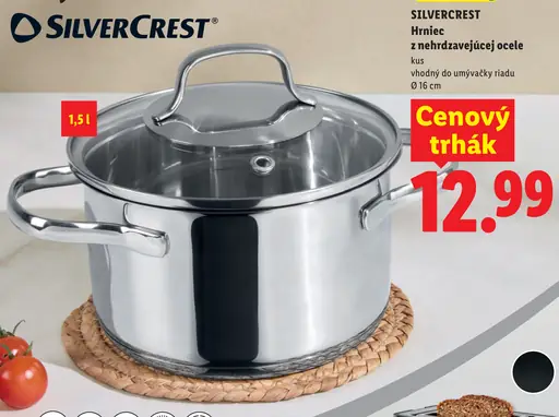 SilverCrest hrniec z nehrdzavejúcej ocele