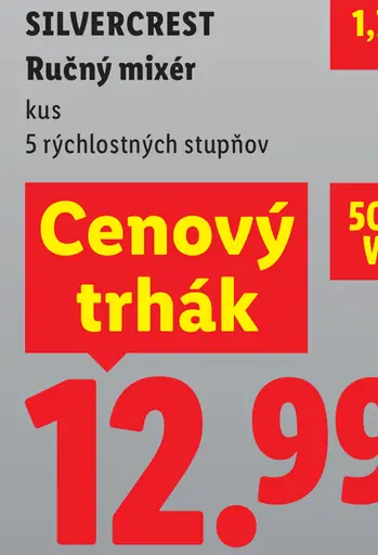 Silvercrest ručný mixér s 5 rýchlostnými stupňami