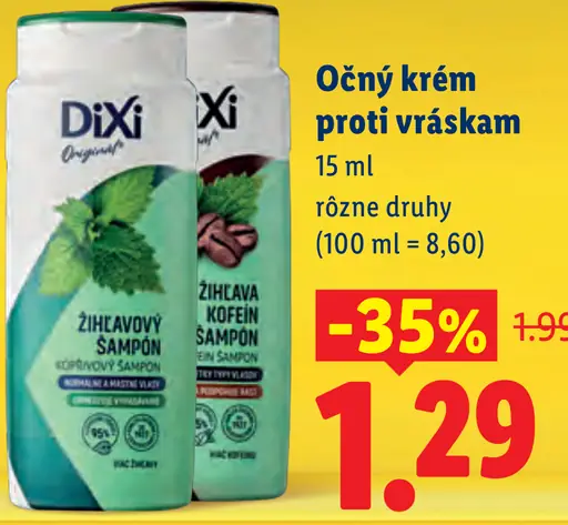 Dixi Šampón rôzne druhy