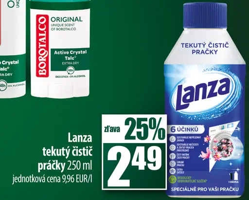 Lanza tekutý čistič práčky