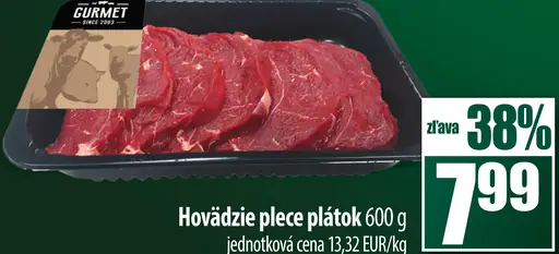 Hovädzie plece plátok