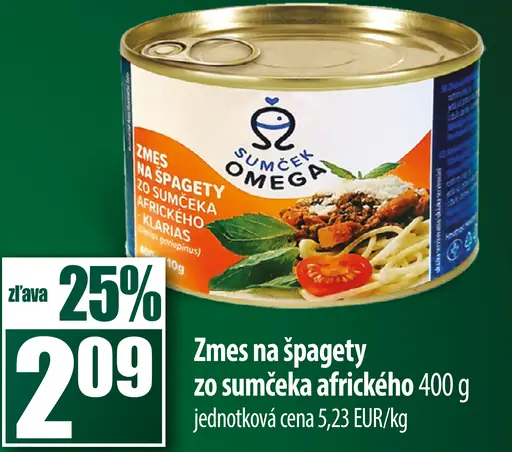 Zmes na špagety zo sumčeka afrického